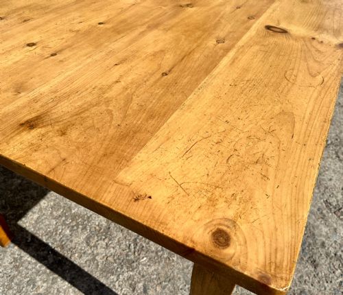 fig 1. Antique Pine Farmhouse Table