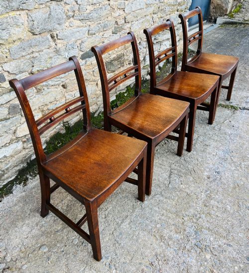 fig 1. Set of 4 Georgian Suffolk Ball Back Chairs