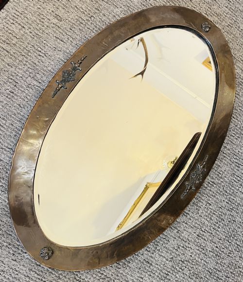 ARTS AND CRAFTS COPPER MIRROR - ADDITIONAL PHOTO 1