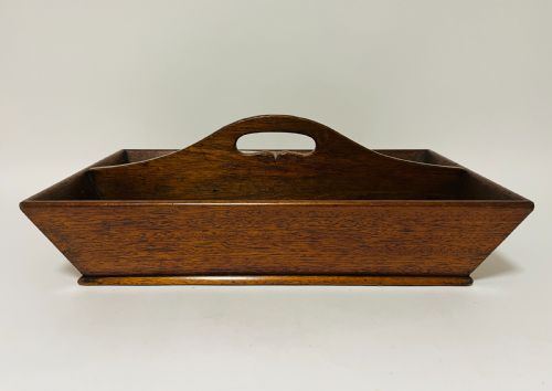 fig 1. Antique Mahogany Cutlery Tray