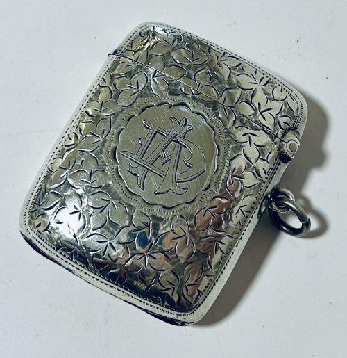 Antique Silver Vesta Case