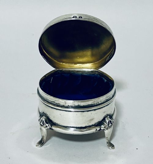 Edwardian Silver Ring Box
