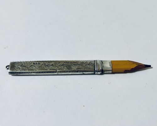 Antique Silver Pencil Holder