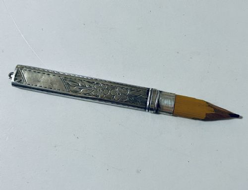 fig 2. Antique Silver Pencil Holder