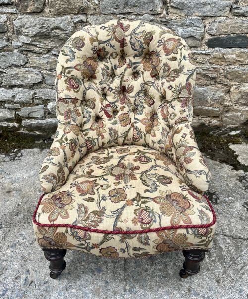 Victorian Button Back Nursing Chair