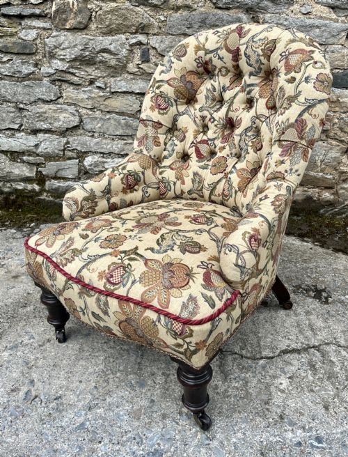 fig 1. Victorian Button Back Nursing Chair