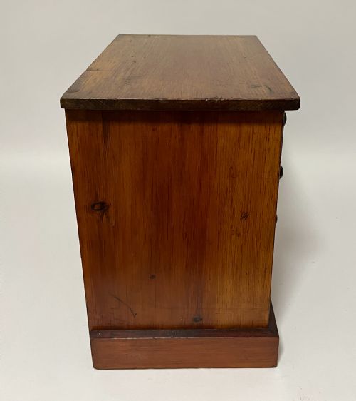 ANTIQUE STAINED PINE SPECIMEN CABINET - ADDITIONAL PHOTO 10