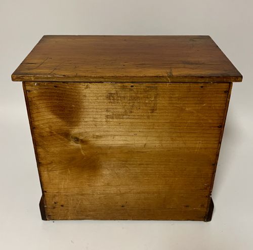 ANTIQUE STAINED PINE SPECIMEN CABINET - ADDITIONAL PHOTO 12
