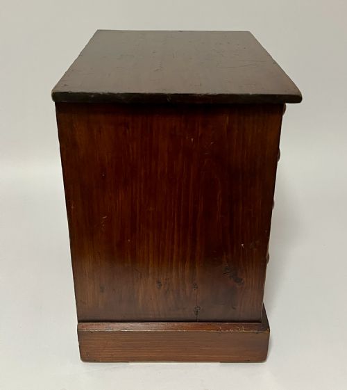 ANTIQUE STAINED PINE COLLECTORS CABINET - ADDITIONAL PHOTO 10