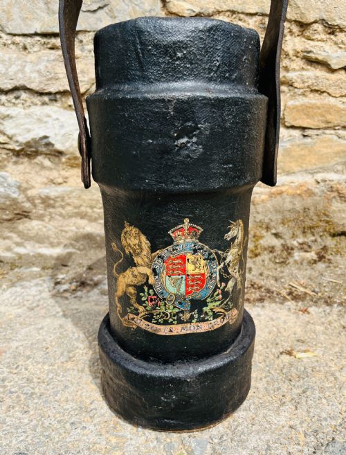 fig 1. Antique Royal Navy Cordite Powder Bucket
