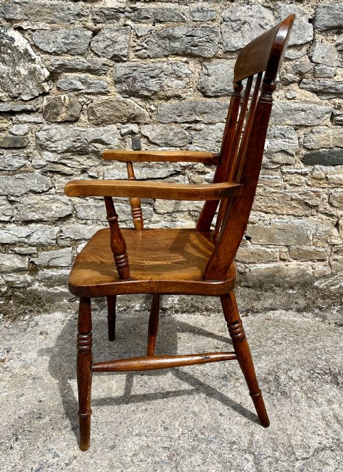 ANTIQUE WINDSOR FARMHOUSE CHAIR - ADDITIONAL PHOTO 4
