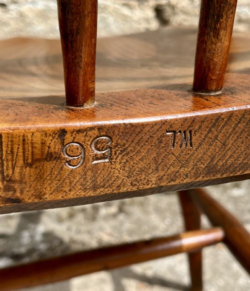 ANTIQUE WINDSOR FARMHOUSE CHAIR - ADDITIONAL PHOTO 8