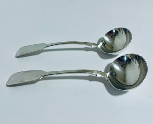 Pair of Georgian Silver Ladles