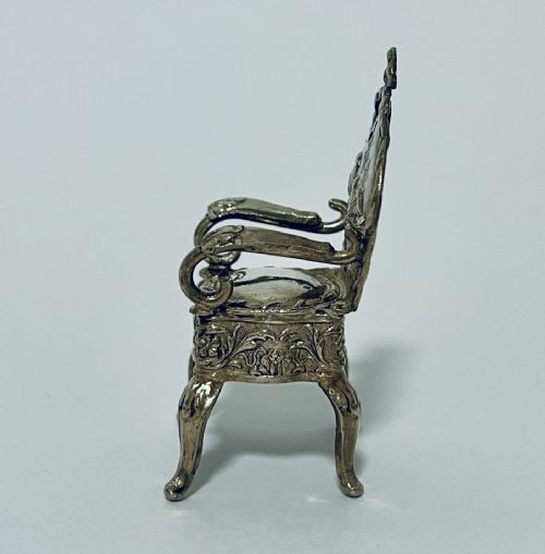 fig 1. Antique Miniature Silver Chair