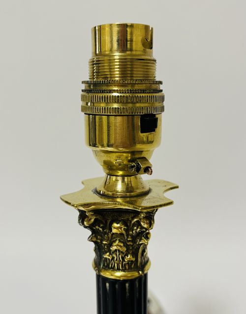 ANTIQUE CORINTHIAN COLUMN TABLE LAMP - ADDITIONAL PHOTO 2