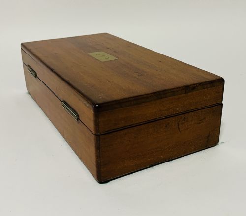VICTORIAN MAHOGANY GENTLEMAN'S VANITY BOX - ADDITIONAL PHOTO 14