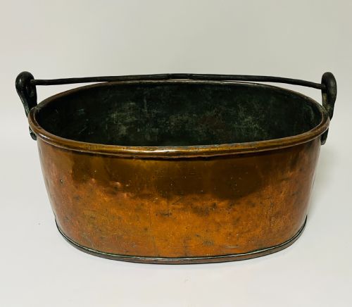 Large Victorian Copper Cooking Pot