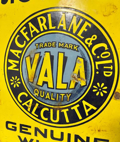 fig 1. Enamel Sign Macfarlane & Co Paints Calcutta