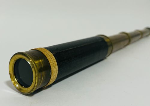 fig 1. Antique 3-Draw Pocket Telescope