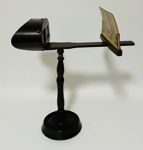 fig 1. Antique Stereoscopic Viewer on Stand