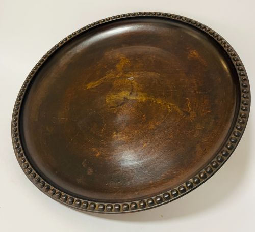 ANTIQUE SWISS MUSICAL WOODEN FRUIT BOWL - ADDITIONAL PHOTO 9