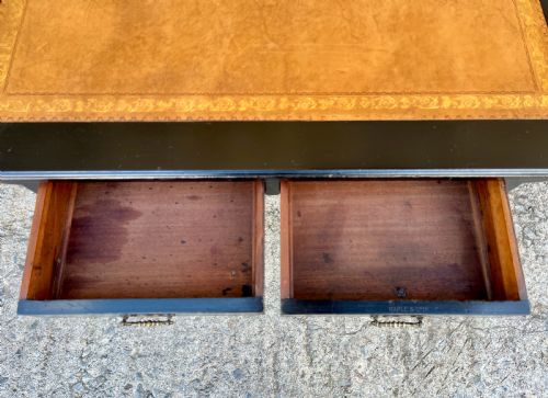 AESTHETIC MOVEMENT EBONISED WRITING DESK BY MAPLE CO - ADDITIONAL PHOTO 2