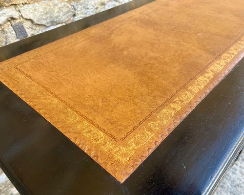 AESTHETIC MOVEMENT EBONISED WRITING DESK BY MAPLE CO - ADDITIONAL PHOTO 6