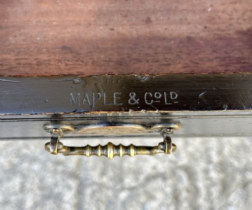 AESTHETIC MOVEMENT EBONISED WRITING DESK BY MAPLE CO - ADDITIONAL PHOTO 13