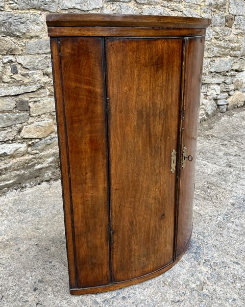 GEORGIAN MAHOGANY HANGING CORNER CUPBOARD - ADDITIONAL PHOTO 2