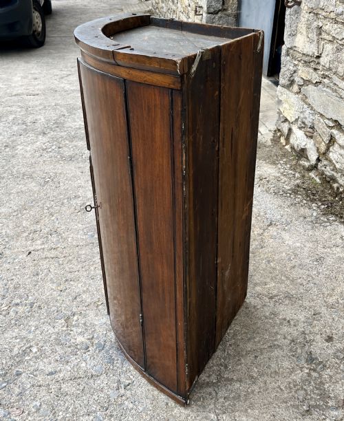 GEORGIAN MAHOGANY HANGING CORNER CUPBOARD - ADDITIONAL PHOTO 7