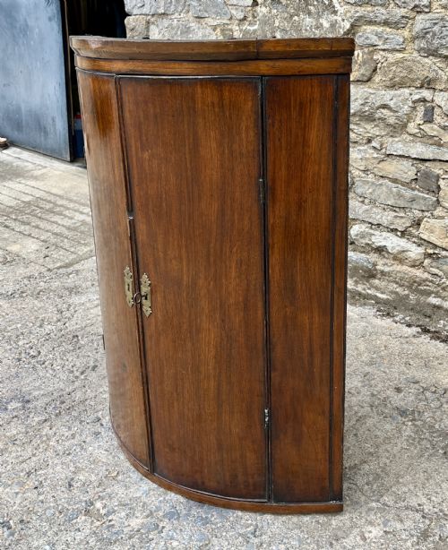 GEORGIAN MAHOGANY HANGING CORNER CUPBOARD - ADDITIONAL PHOTO 13