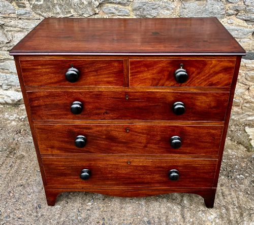 fig 1. Regency Mahogany Chest of Drawers