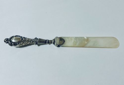 Antique Silver and Mother of Pearl Page Turner