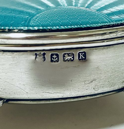 Art Deco Silver and Enamel Dressing Table Box View VI