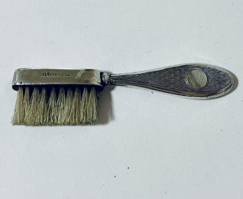 Antique Silver Moustache Brush