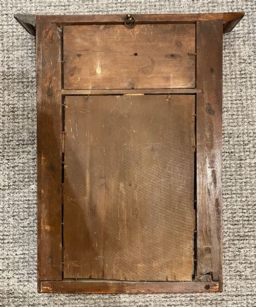 ANTIQUE MAHOGANY PIER MIRROR - ADDITIONAL PHOTO 4