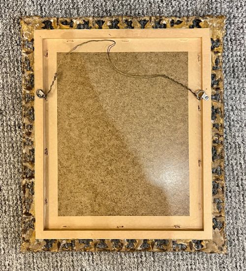 ANTIQUE GILTWOOD AND GESSO FLORENTINE STYLE MIRROR - ADDITIONAL PHOTO 5