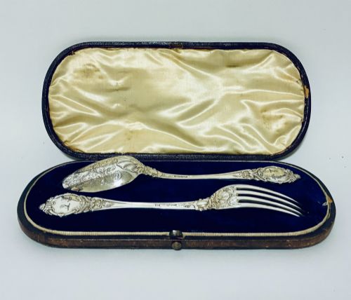 Victorian Silver Christening Set