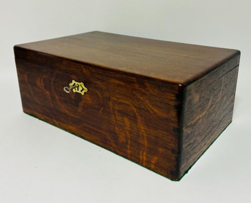 ANTIQUE OAK COLLECTOR'S BOX - ADDITIONAL PHOTO 6