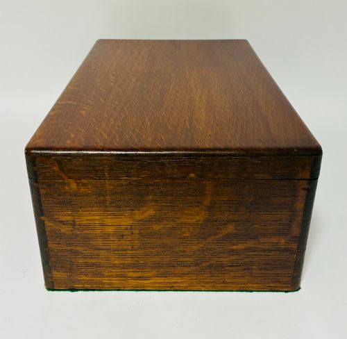 ANTIQUE OAK COLLECTOR'S BOX - ADDITIONAL PHOTO 7