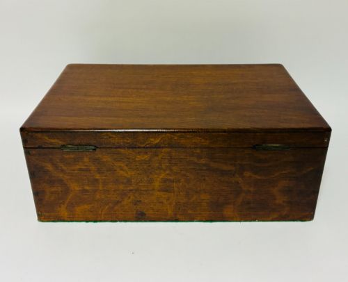 ANTIQUE OAK COLLECTOR'S BOX - ADDITIONAL PHOTO 8