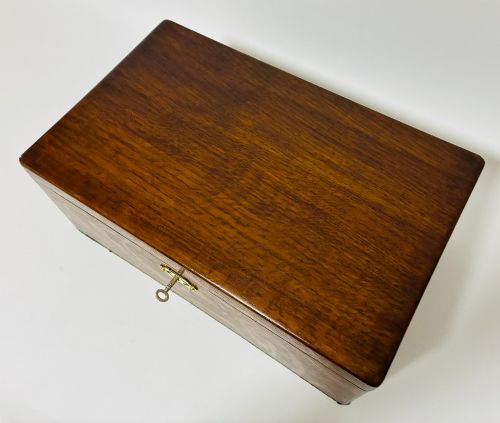 ANTIQUE OAK COLLECTOR'S BOX - ADDITIONAL PHOTO 11
