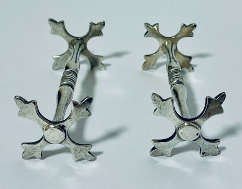 PAIR OF ANTIQUE SILVER KNIFE RESTS - ADDITIONAL PHOTO 2