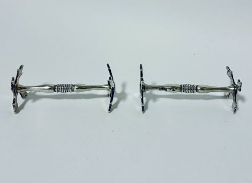 PAIR OF ANTIQUE SILVER KNIFE RESTS - ADDITIONAL PHOTO 3