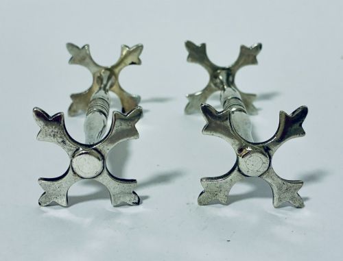 PAIR OF ANTIQUE SILVER KNIFE RESTS - ADDITIONAL PHOTO 6