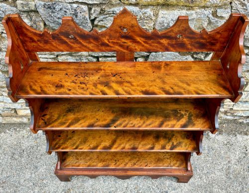 ARTS AND CRAFTS SATINWOOD OPEN BOOKCASE - ADDITIONAL PHOTO 4