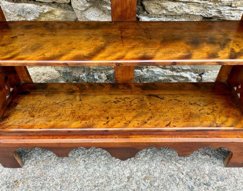 ARTS AND CRAFTS SATINWOOD OPEN BOOKCASE - ADDITIONAL PHOTO 9