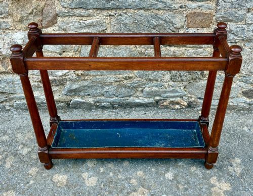 VICTORIAN MAHOGANY STICK AND UMBRELLA STAND - ADDITIONAL PHOTO 1