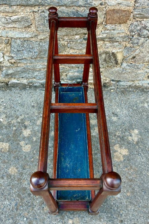 VICTORIAN MAHOGANY STICK AND UMBRELLA STAND - ADDITIONAL PHOTO 4