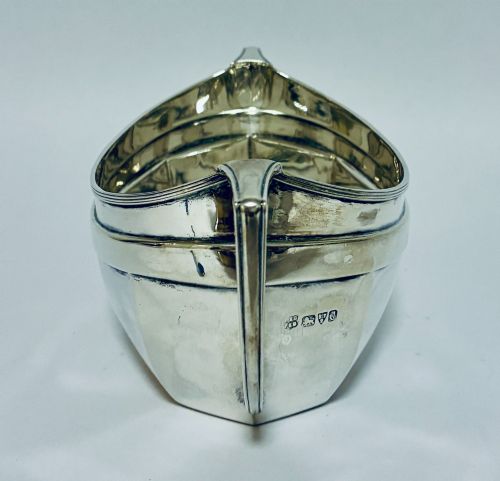 ANTIQUE SILVER TWIN HANDLED SUGAR BOWL - ADDITIONAL PHOTO 3